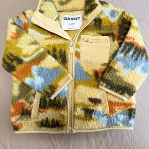 Old Navy Multicolor Fleece Jacket